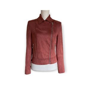 Evereve Level 99 Tabitha Sueded Moto Jacket